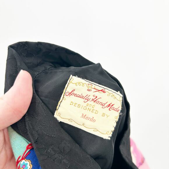 Womens VTG Vintage Artsy Boho Hippie Handmade Patchwork Floral Maxi Skirt - Picture 6 of 8